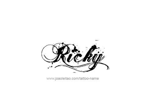 ricky tattoo design|Ricky Name Tattoo Designs in 31 Styles